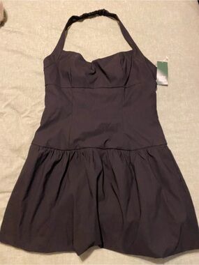 wild fable Black Halter Sundress bubble hem